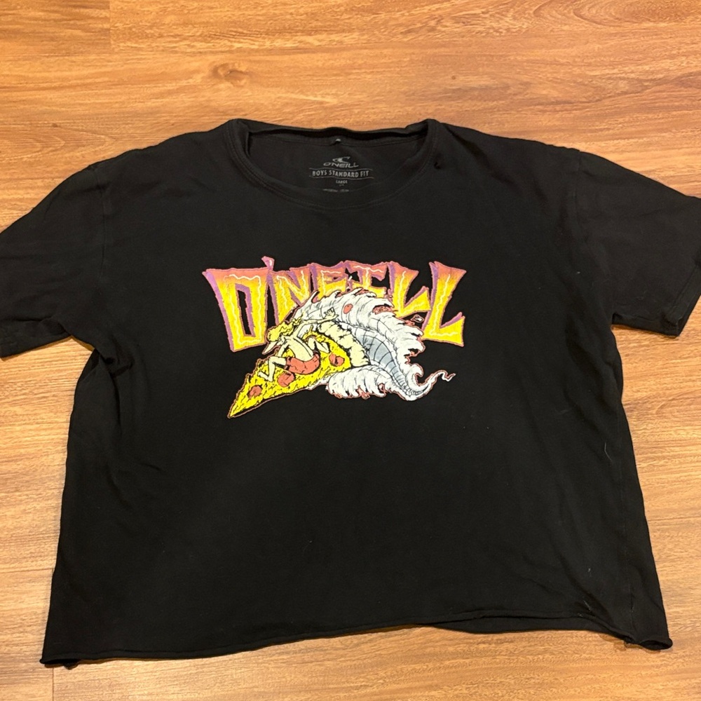 O'Neill Black Tee with Vibrant Graphic